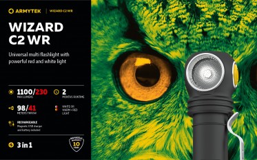 Armytek Wizard C2 WR WHITE s USB nabíjením